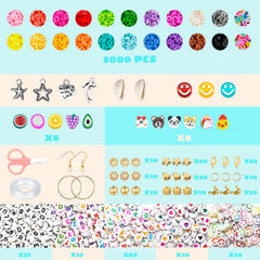 Sunlode bracelet kit bead selection close-up with vibrant colors and variety