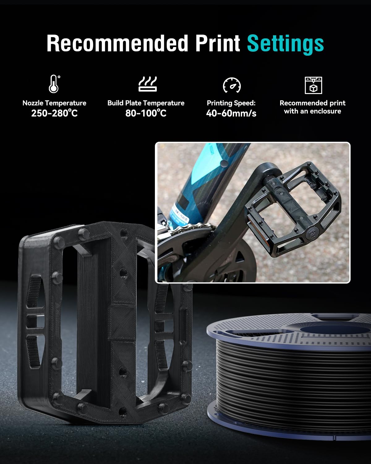 SUNLU ABS spool unwinding smoothly for uninterrupted printing.