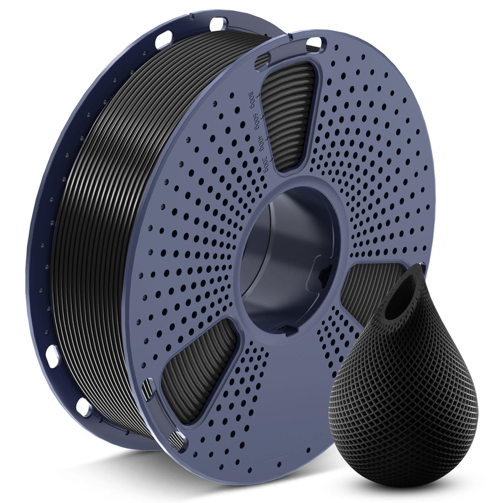 SUNLU PETG filament 1.75mm on a black spool, consistent feed for precise parts.