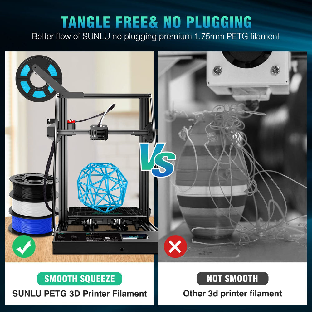 SUNLU PETG filament two-spools: value pack with steady supply.