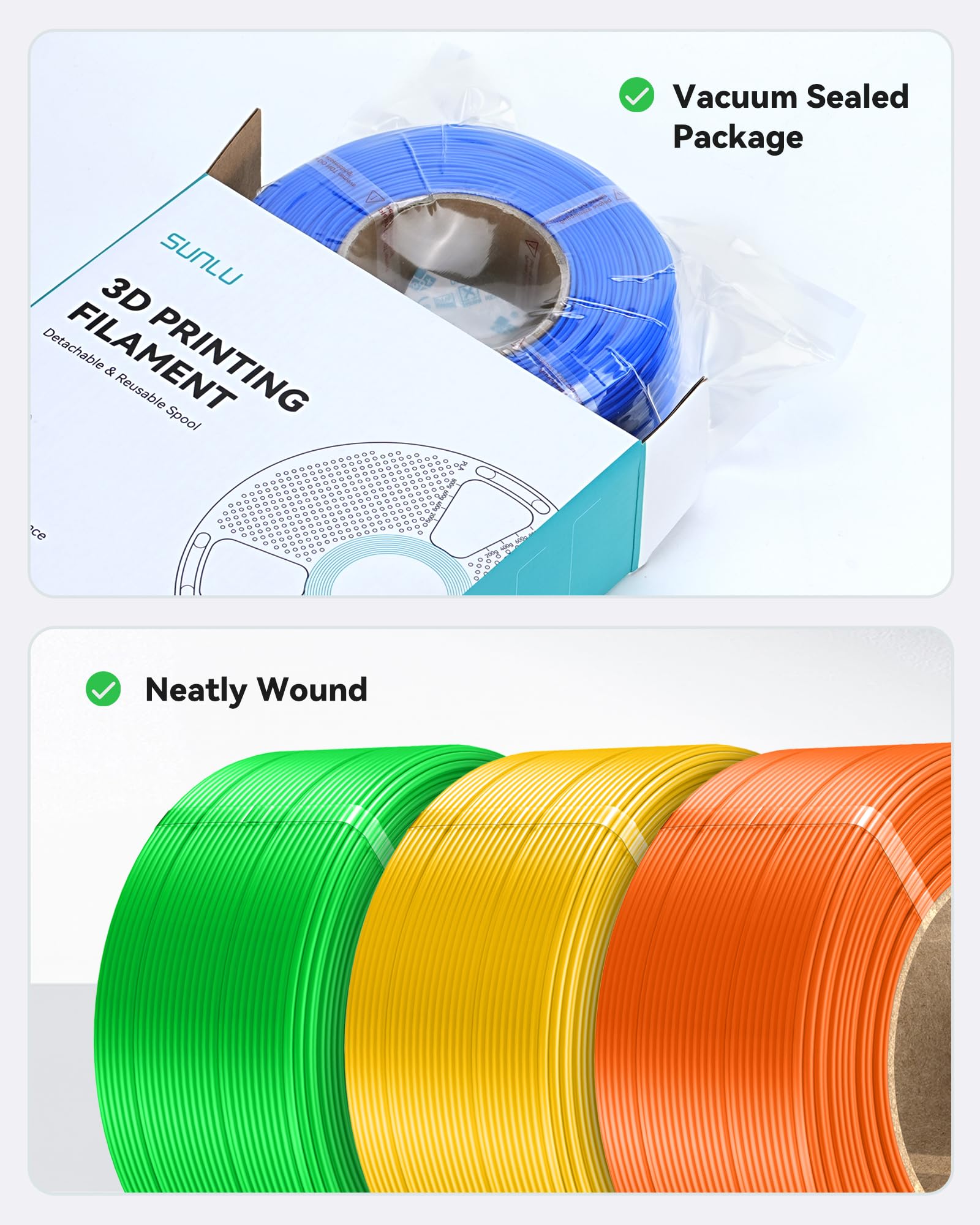 SUNLU PETG refill blends PLA-like ease with ABS-like toughness