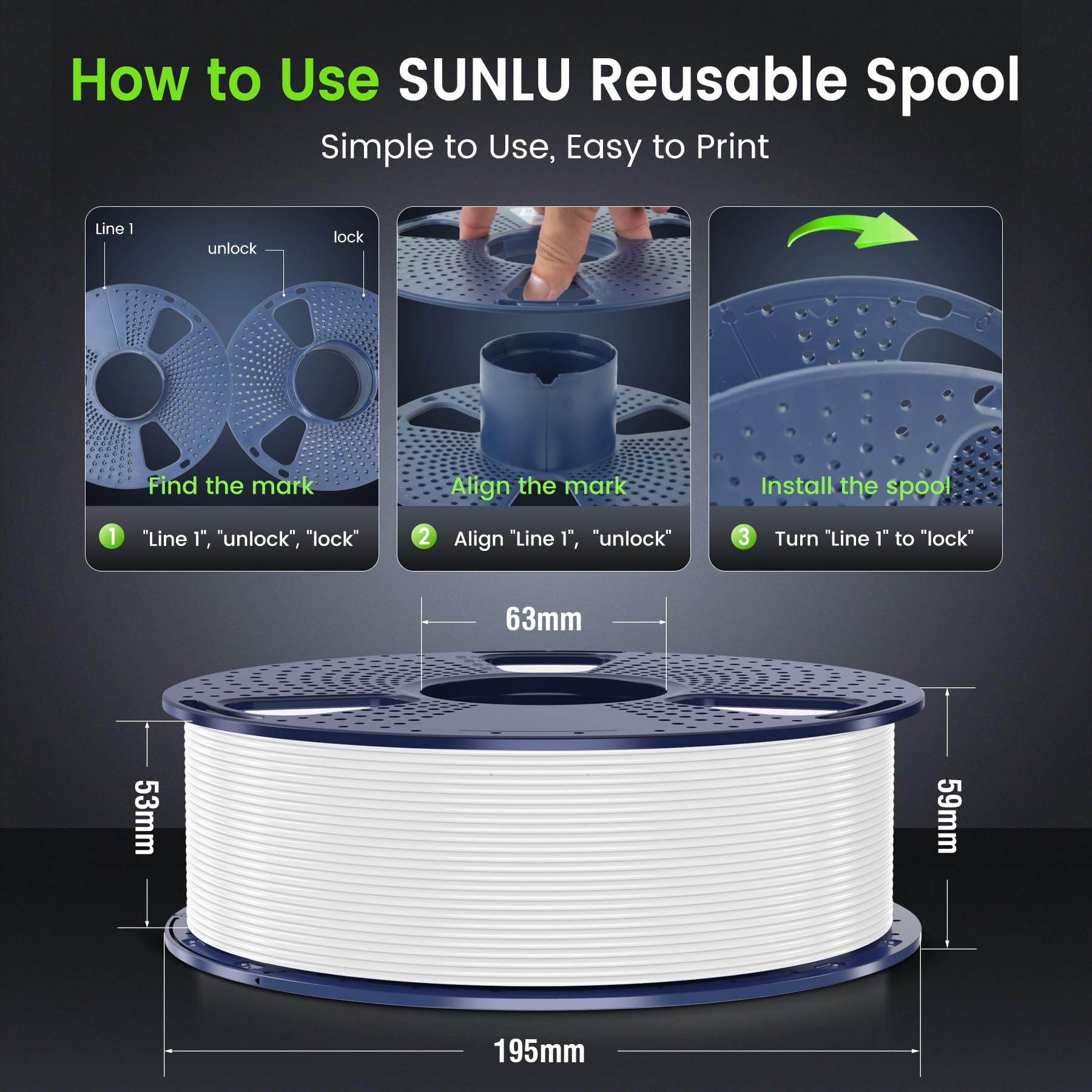 SUNLU PLA bed-temperature guidance helps reliable first layers.
