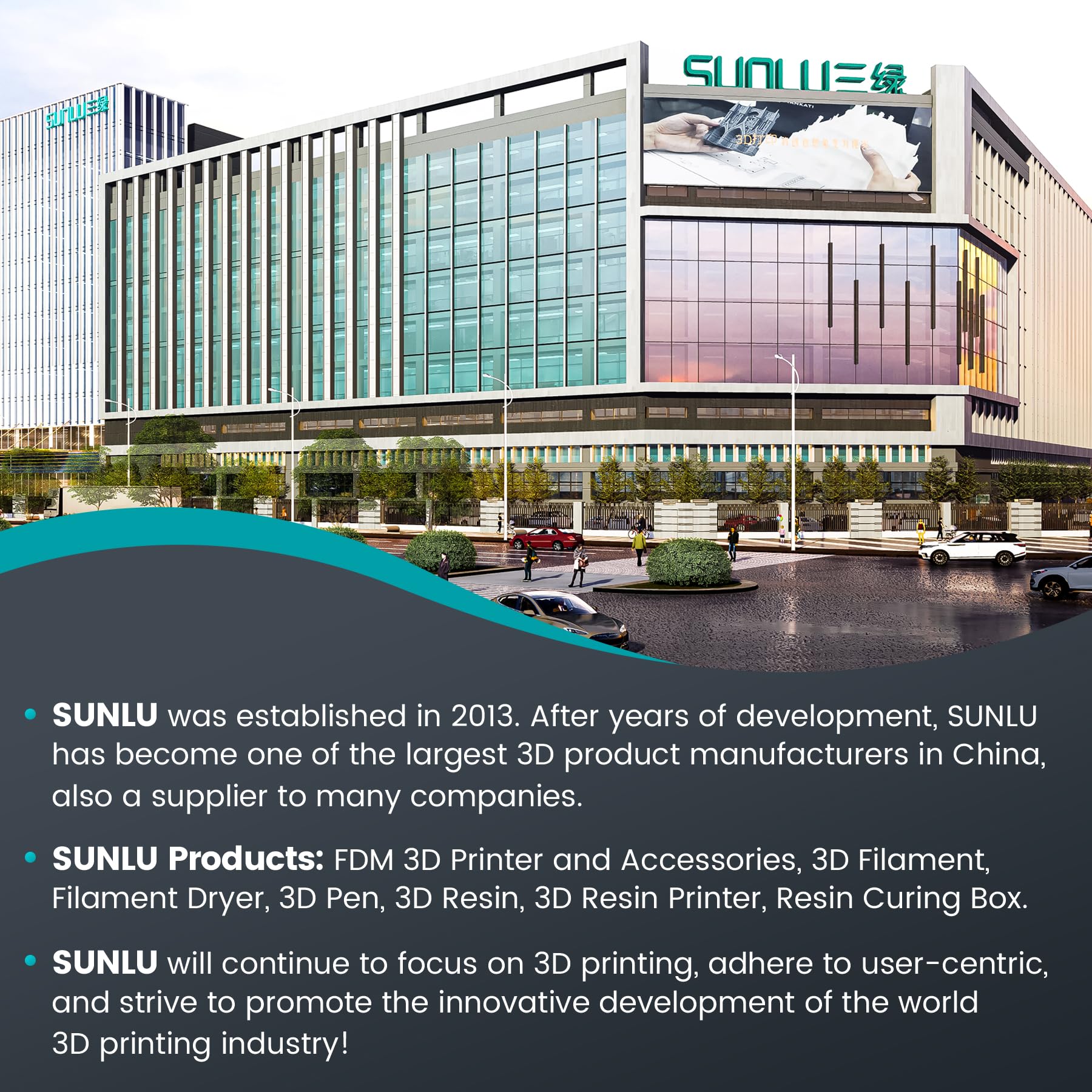 SUNLU 1kg spool from the Sunlu brand for longer print runs.