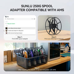 SUNLU PLA filament Grey spool ideal for neutral prototypes