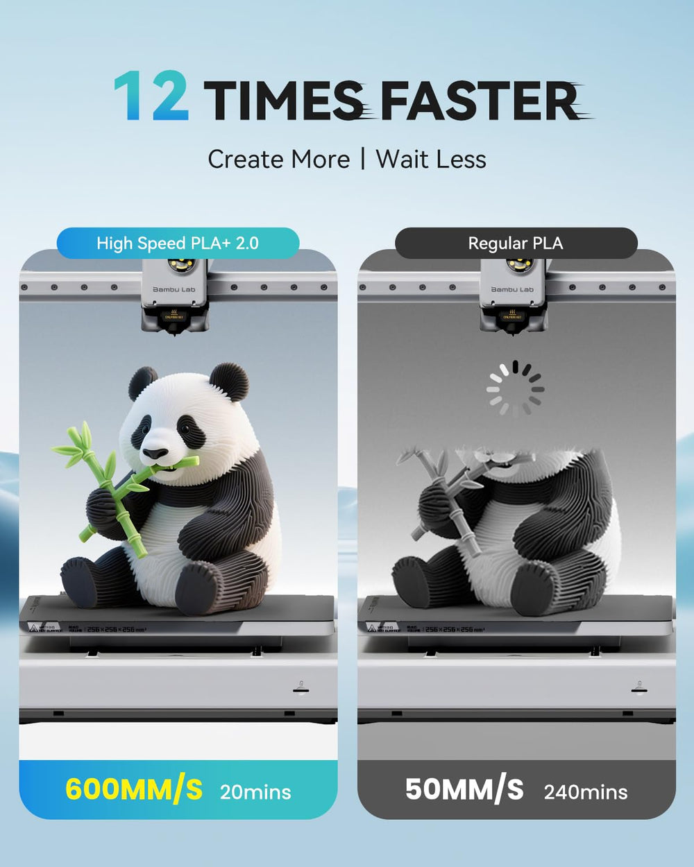 Bambu-compatible SUNLU PLA+2.0 spool design for easy loading