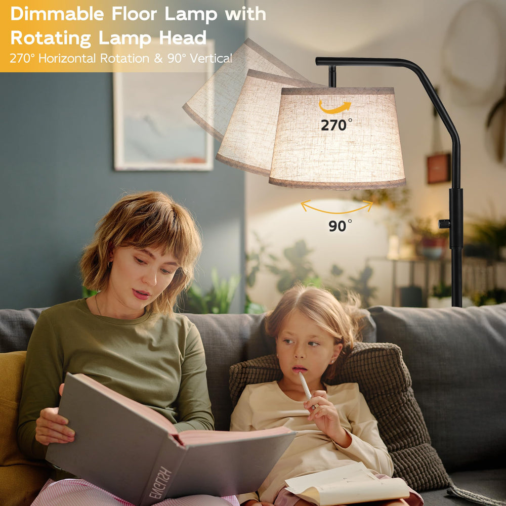 SUNMORY dimmable arc lamp with 0-100% brightness for flexible tasks.