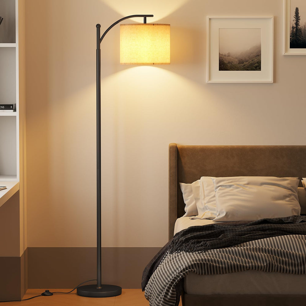 SUNMORY arc floor lamp foot switch offers hands-free control.