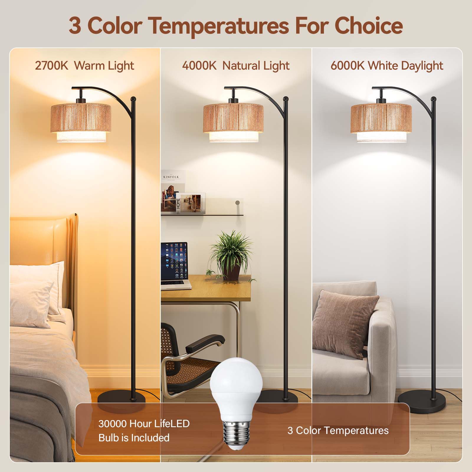 SUNMORY arc lamp assembly guide enables quick setup and stable base.