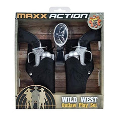 Sunny Days Maxx Action Wild West Outlaw Play Set cap blasters for imaginative role play.