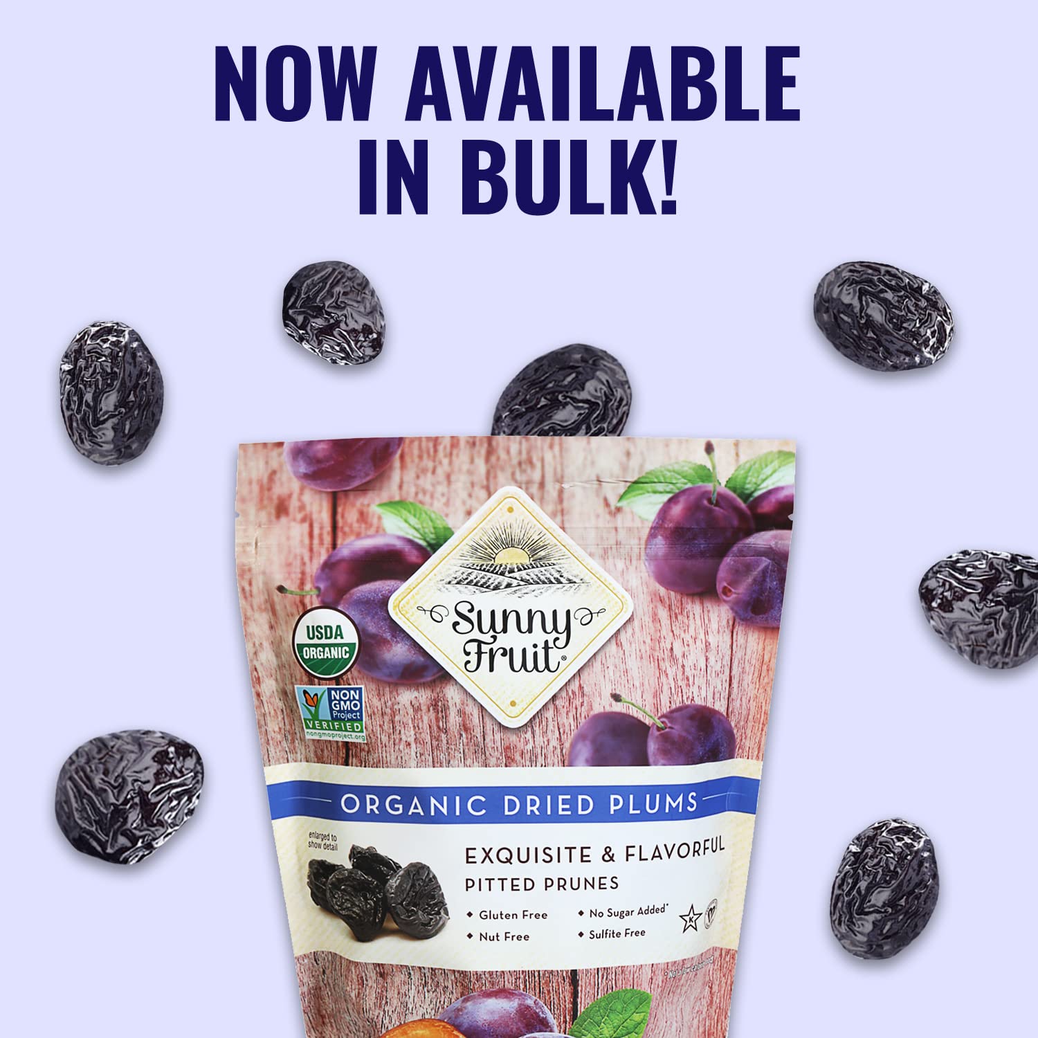 Sunny Fruit prunes baking ingredient adds natural sweetness.