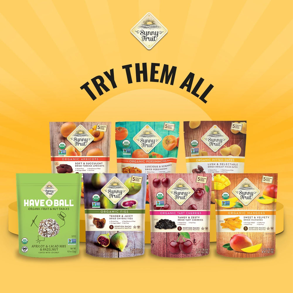 Sunny Fruit Prunes bag opened on kitchen counter reveals premium sun-dried aroma.