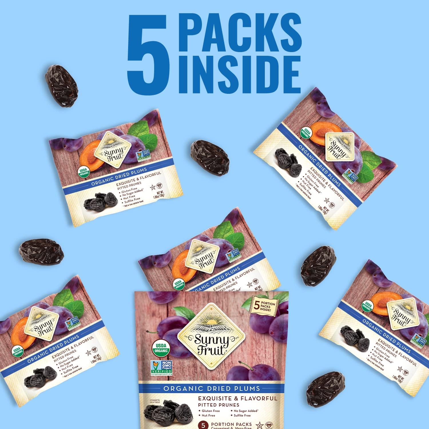 Sunny Fruit Prunes in lunchbox serve kid-friendly healthy treats.