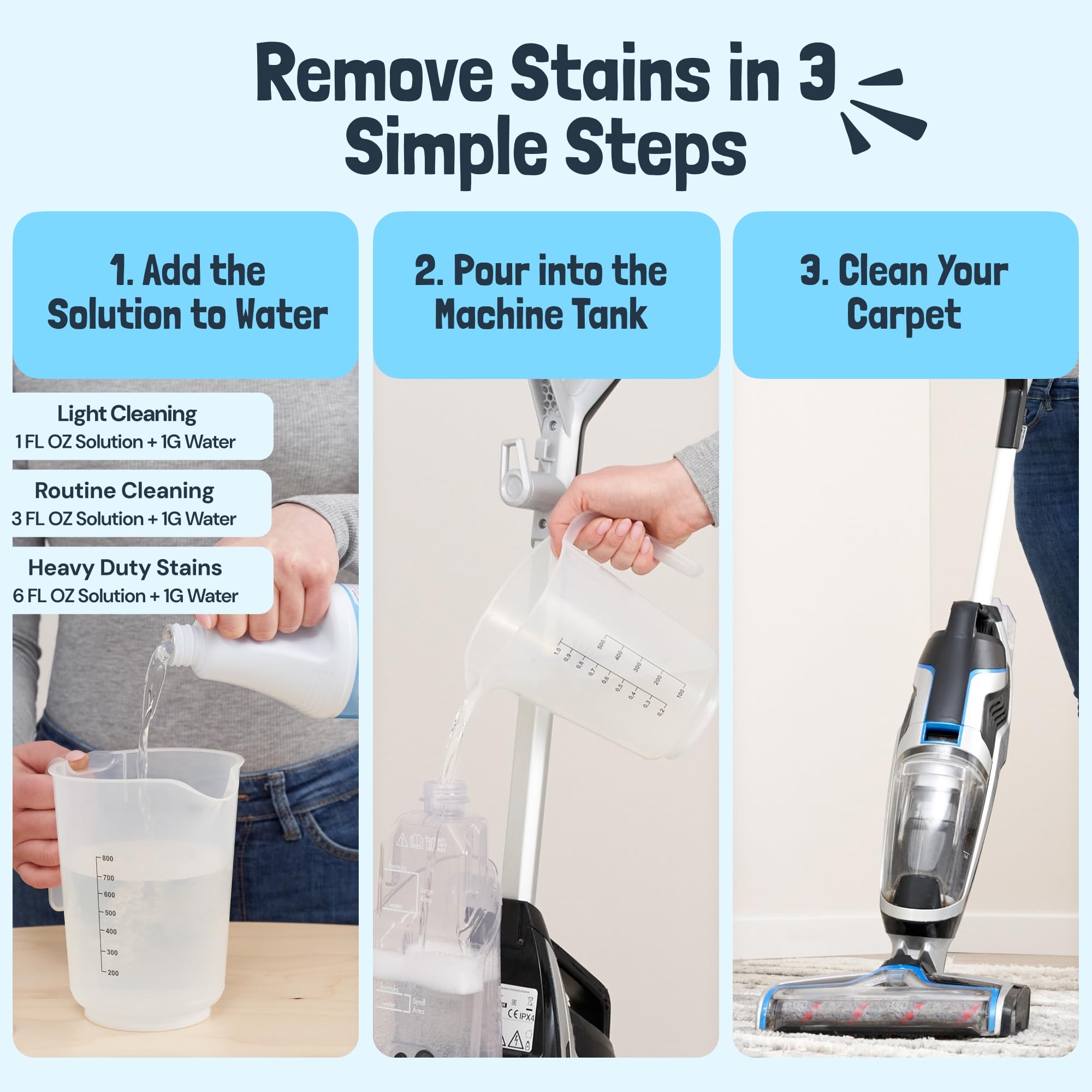 Sunny & Honey carpet cleaner solution odor elimination keeps rooms smelling fresh.