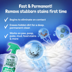 Sunny and Honey enzyme cleaner penetrates fibers to lift set-in stains from furniture.
