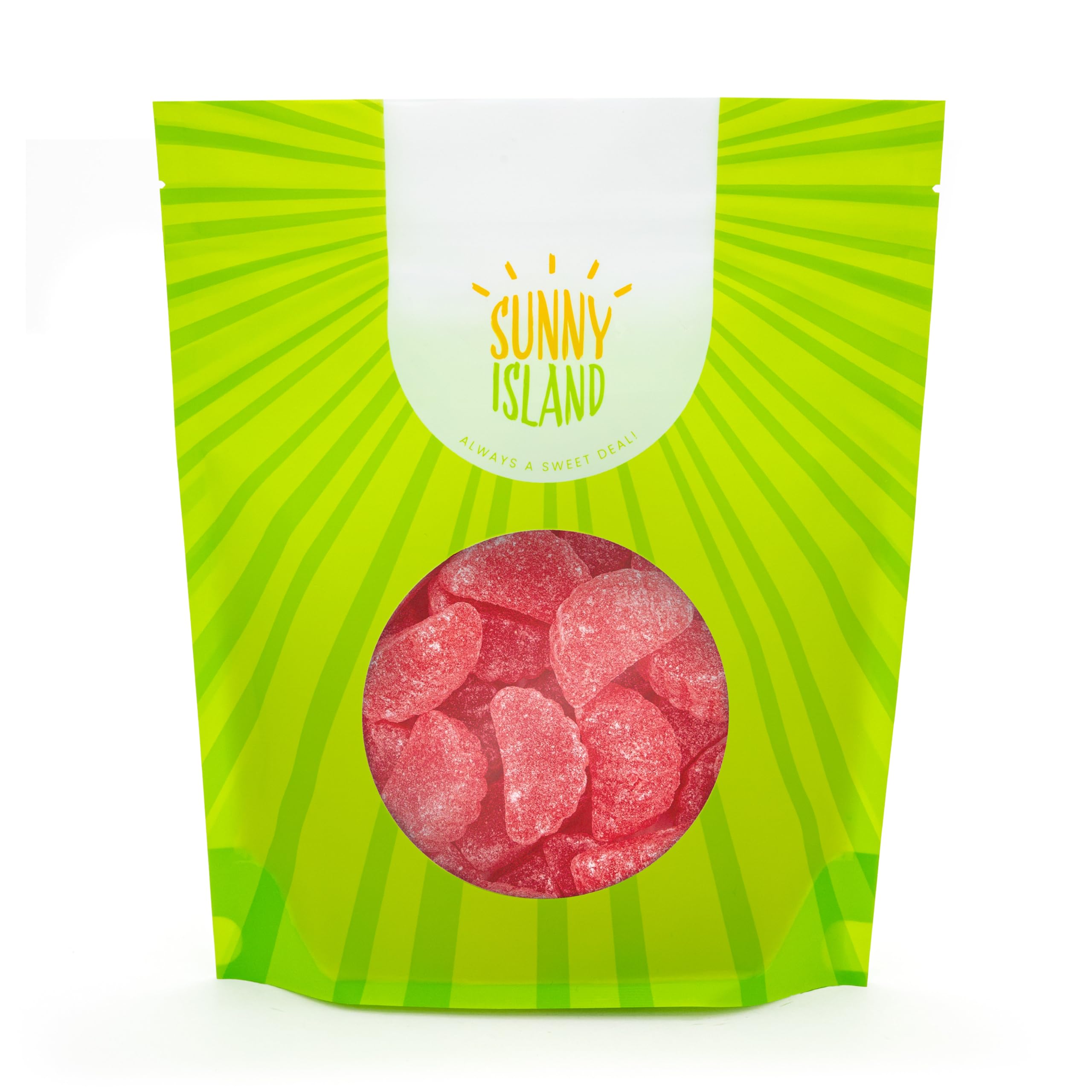 Sunny Island Cherry Slices Jelly Candy for holiday tables and red theme treats.