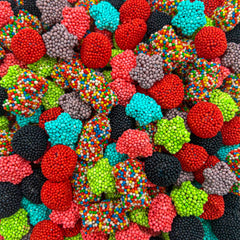 Sunny Island Crunchy Gummy Candy Mix rainbow bears for colorful snacking moments.