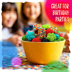 Sunny Island Crunchy Gummy Candy Mix rainbow nonpareil bears for vivid candy display.