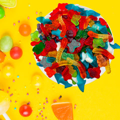 Sunny Island Gummy Worms—fun shapes that kids love for treats and crafts.