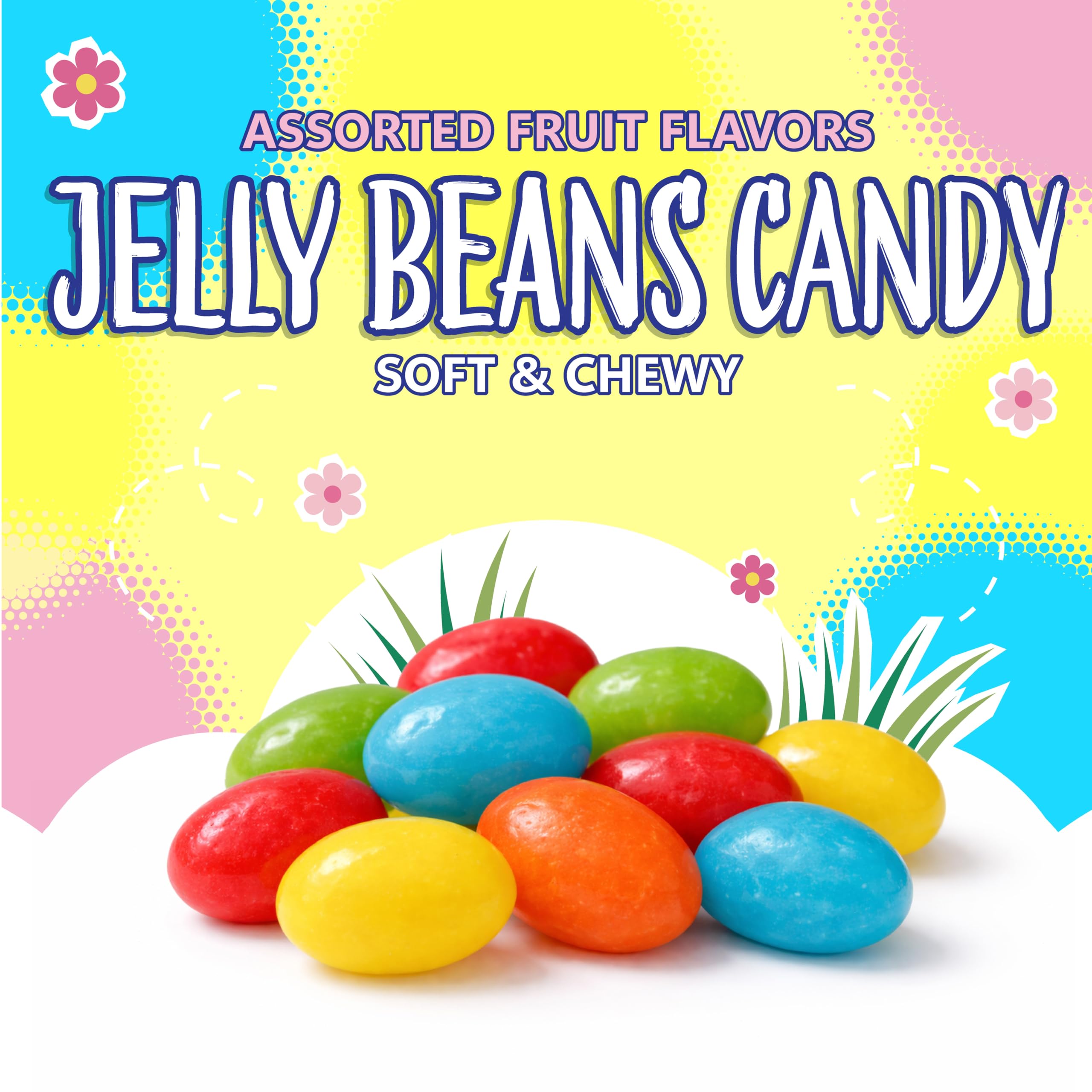 Sunny Island Jelly Beans goodie bags offer lively treats for gifts and favors.