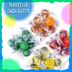 Sunny Island office candy bowl ready with colorful pieces.