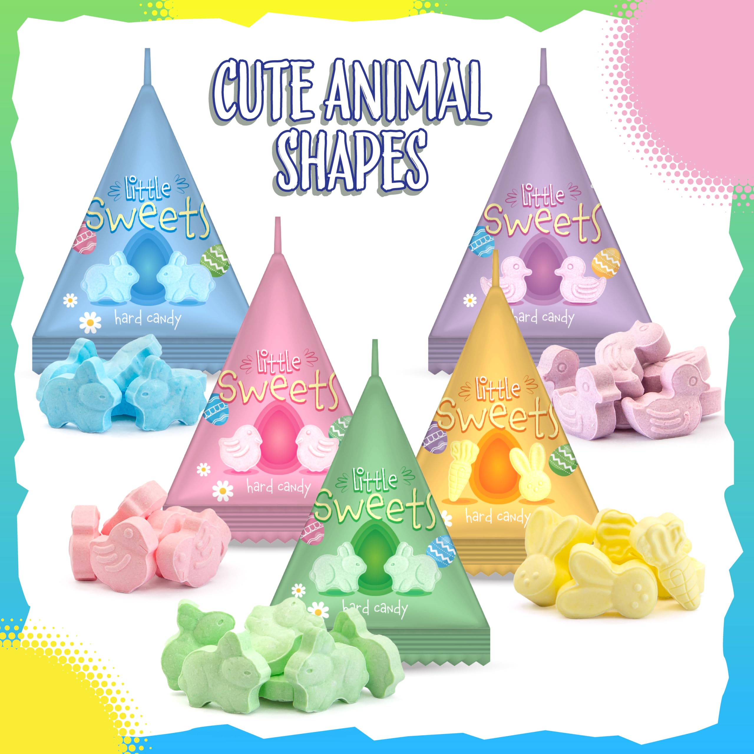 Sunny Island pastel Easter shapes add soft texture to displays.