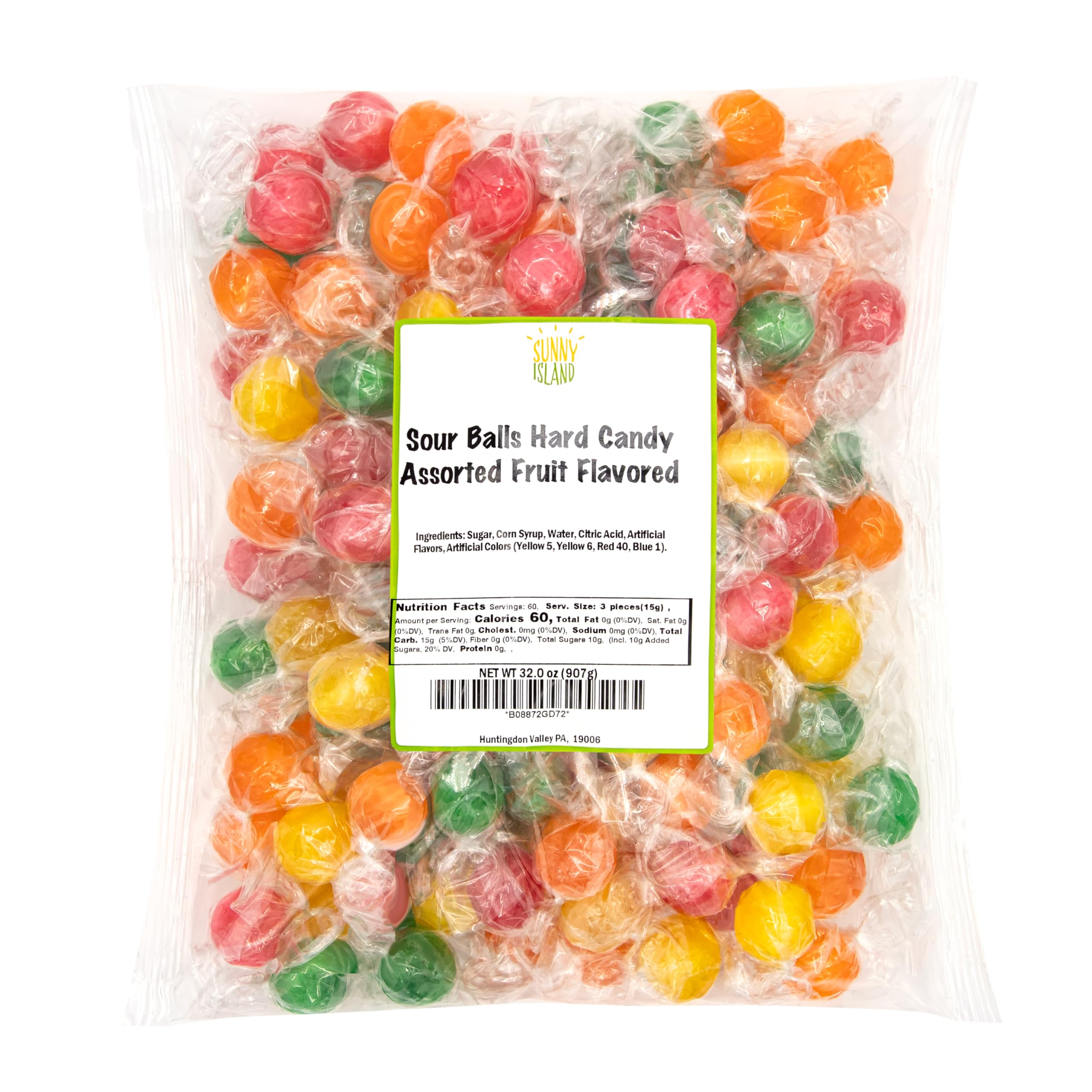 Sunny Island Sour Balls candy buffet display invites smiles