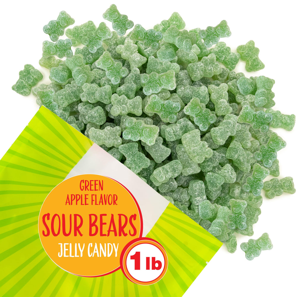 Sunny Island Sour Bears packaging emphasizes dye-free color and vegan appeal