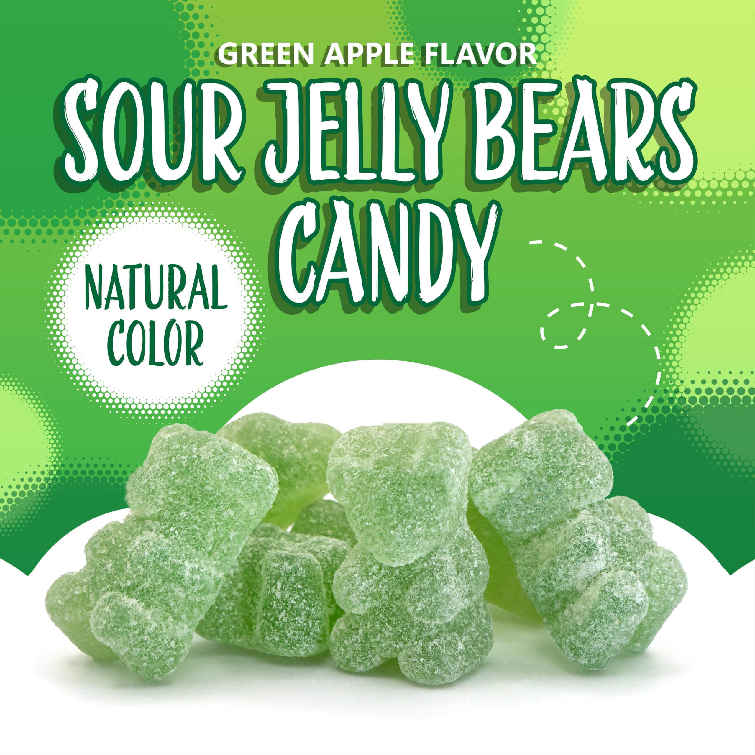 Sunny Island Sour Bears gelatin-free candy suitable for vegan snacking