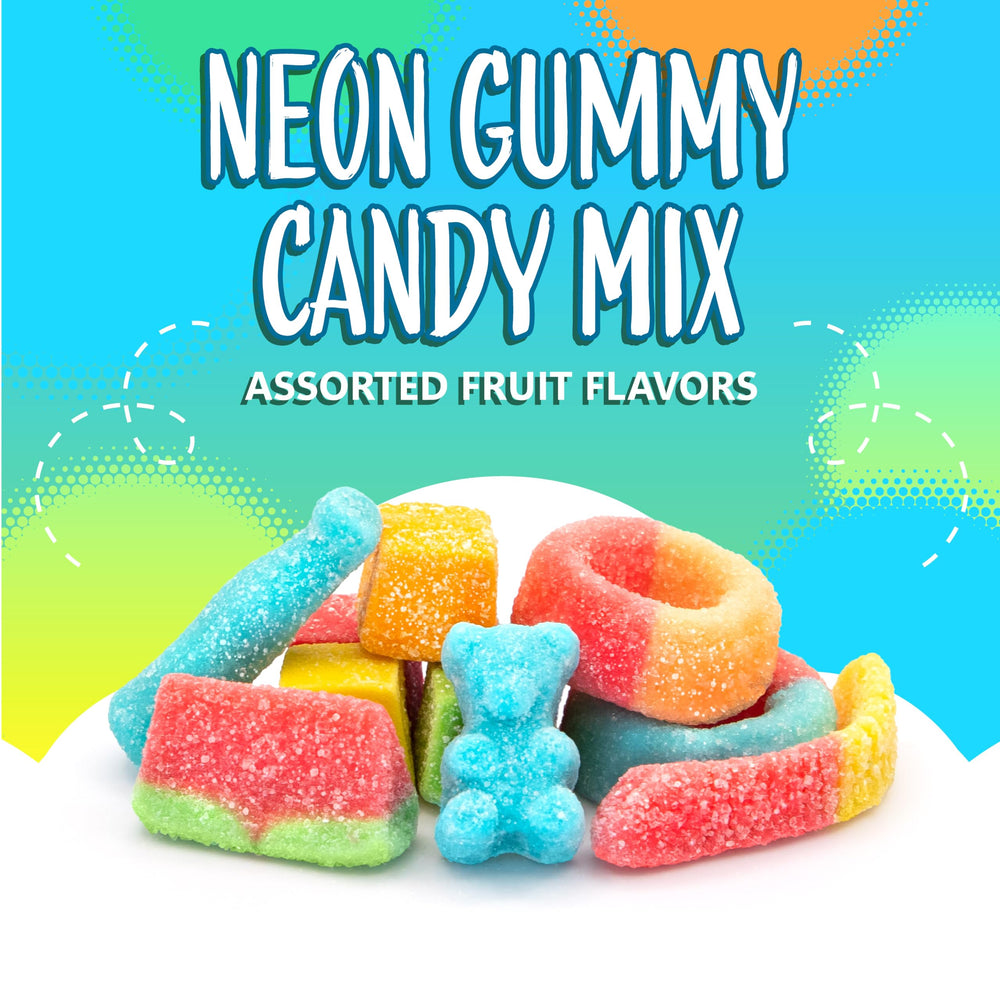 Sunny Island neon rings provide a playful bite and zippy tang.
