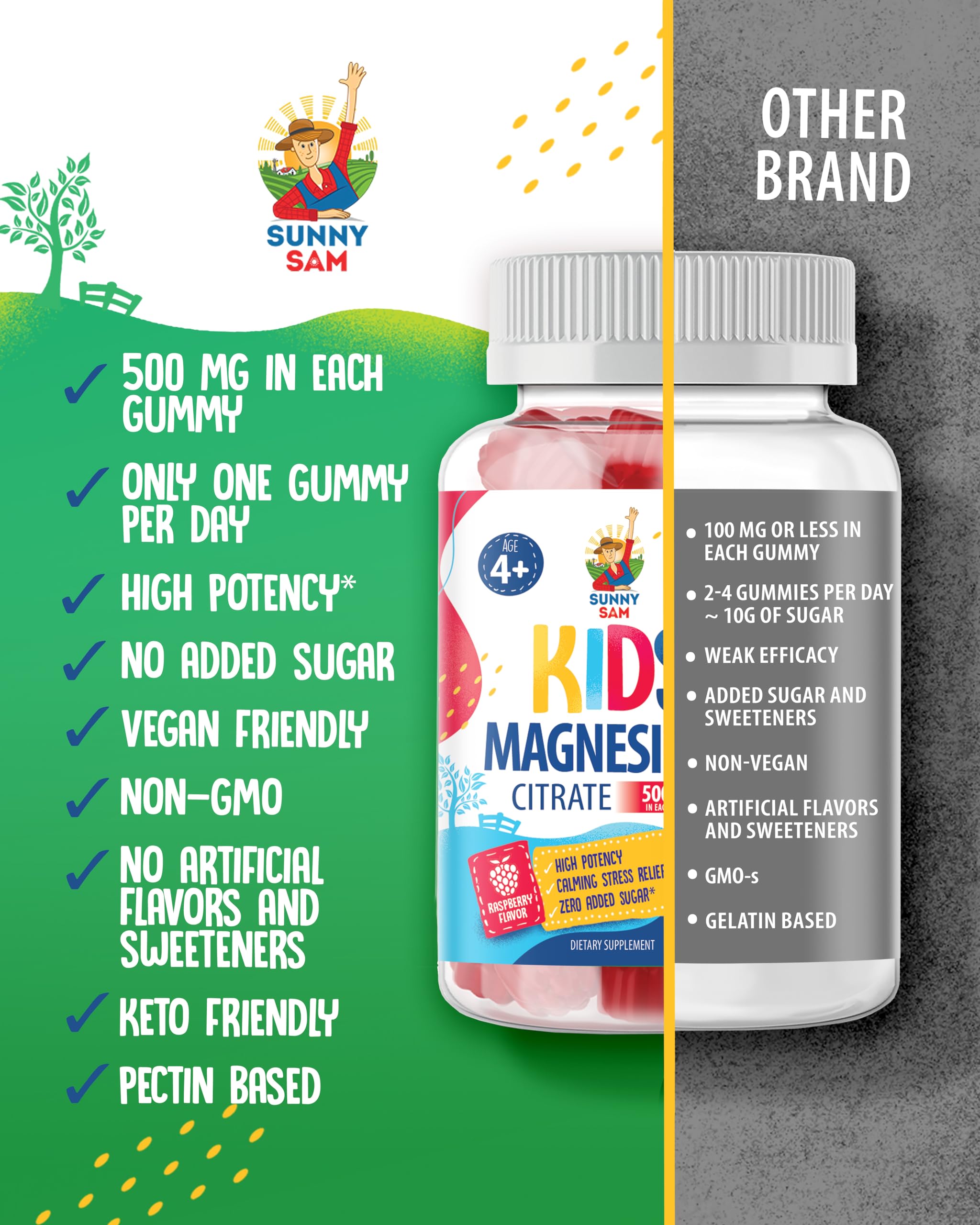 Sunny Sam Sugar-Free Magnesium Gummies teen mood support in daily life.