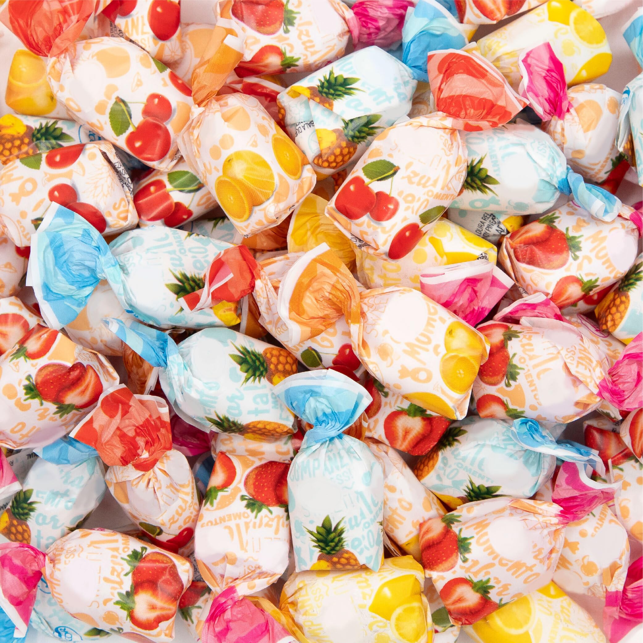 Sunny Island Arcor orange fruit-filled candy with a juicy center for office snacking.