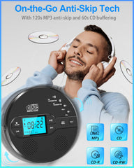 Sunoony rechargeable 2000mAh battery powering hours of playback on the go