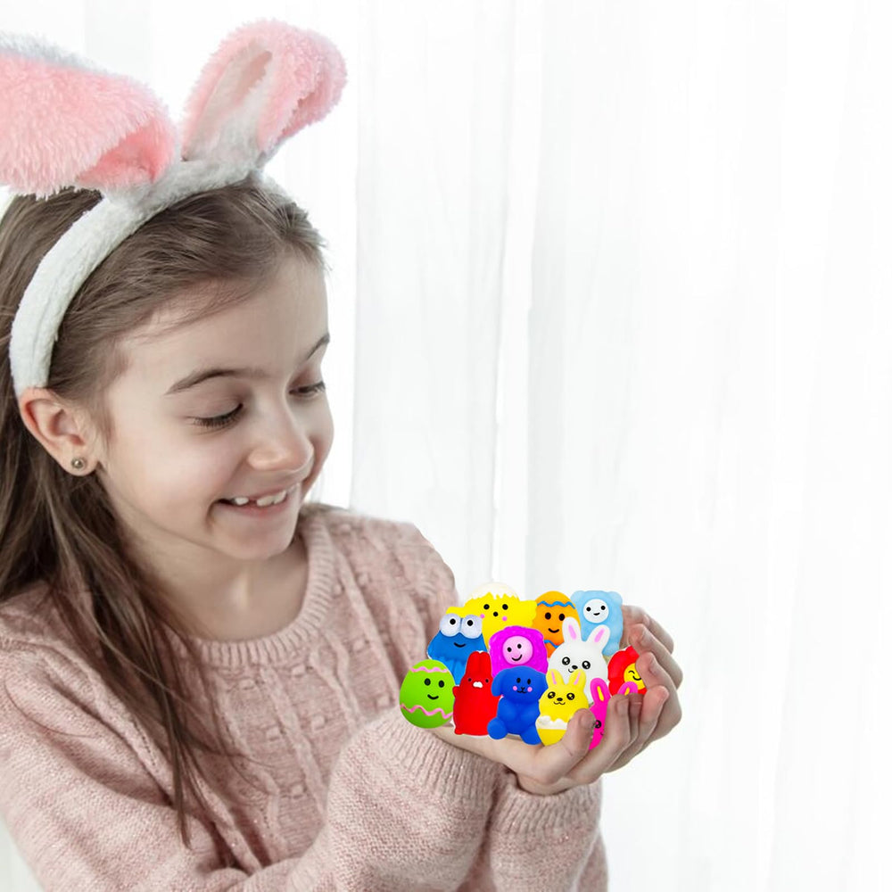SUNPROUND Assorted animals squishy ideal for Easter egg hunt surprises.