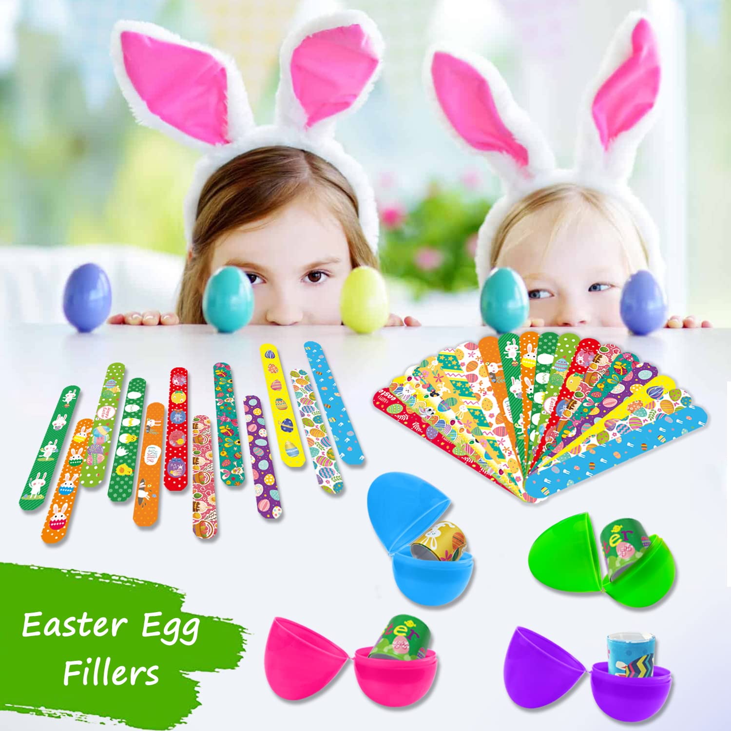 SUNPROUND Easter Slap Bracelets as Easter basket stuffer for gifting