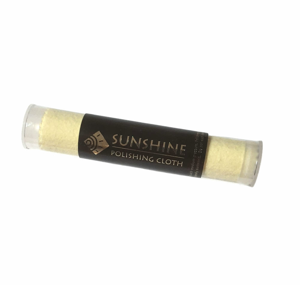 Sunshine Polishing Cloth in hand for gentle polishing