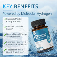 Sunshine & Rain magnesium-based H2 tablet dissolving in water
