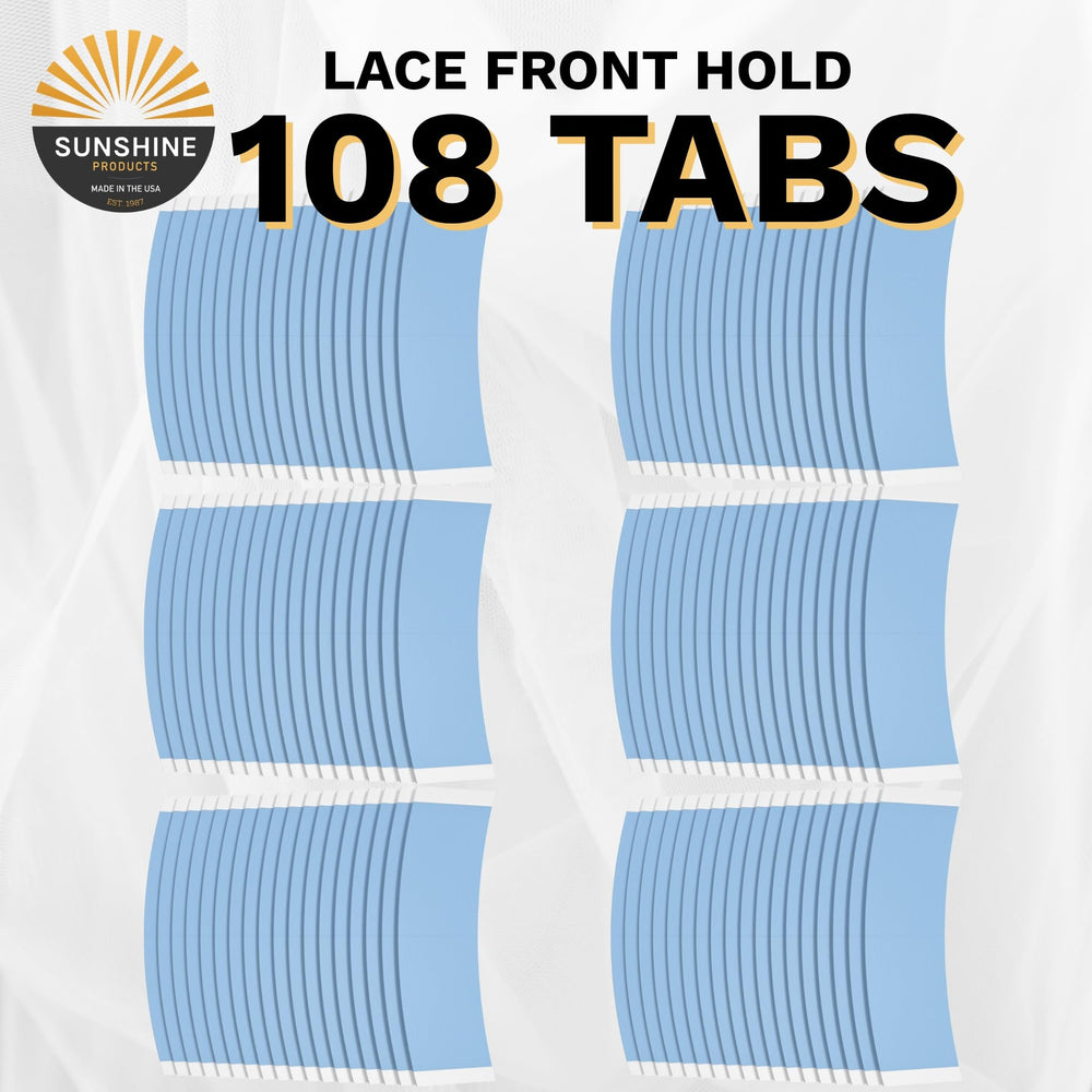Sunshine Tape Premium Blue Liner back curve contour fits curved wig edges.