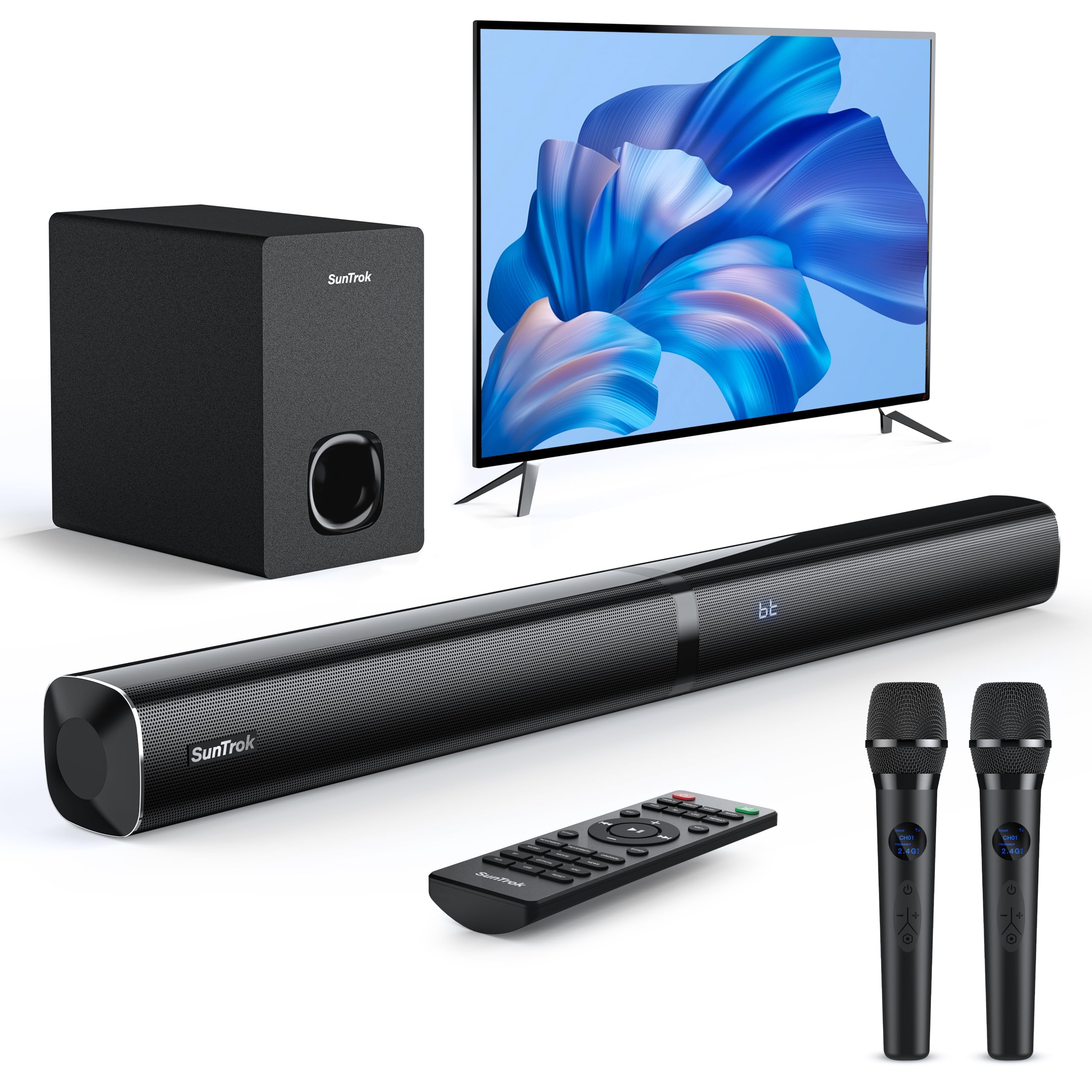 SunTrok karaoke-soundbar-subwoofer delivers immersive TV audio for movie nights
