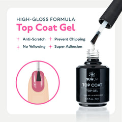 SUNUV gel nail polish set packaging ready for home spa nails
