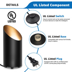 Sunvie floor can light with foot switch for hands free control