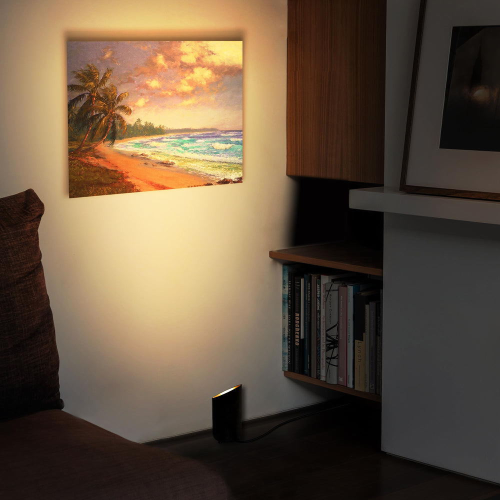 Sunvie floor can light illuminating pictures and wall art