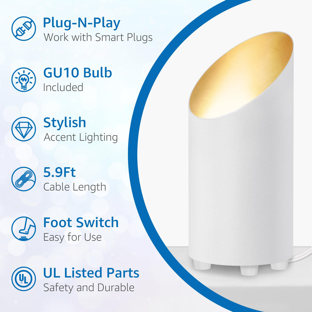 SUNVIE GU10 bulb included for immediate warm lighting