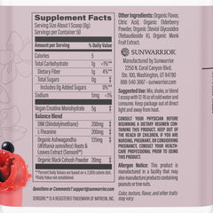 Sunwarrior Creatine for Women scoop blends easily in water for quick recovery.