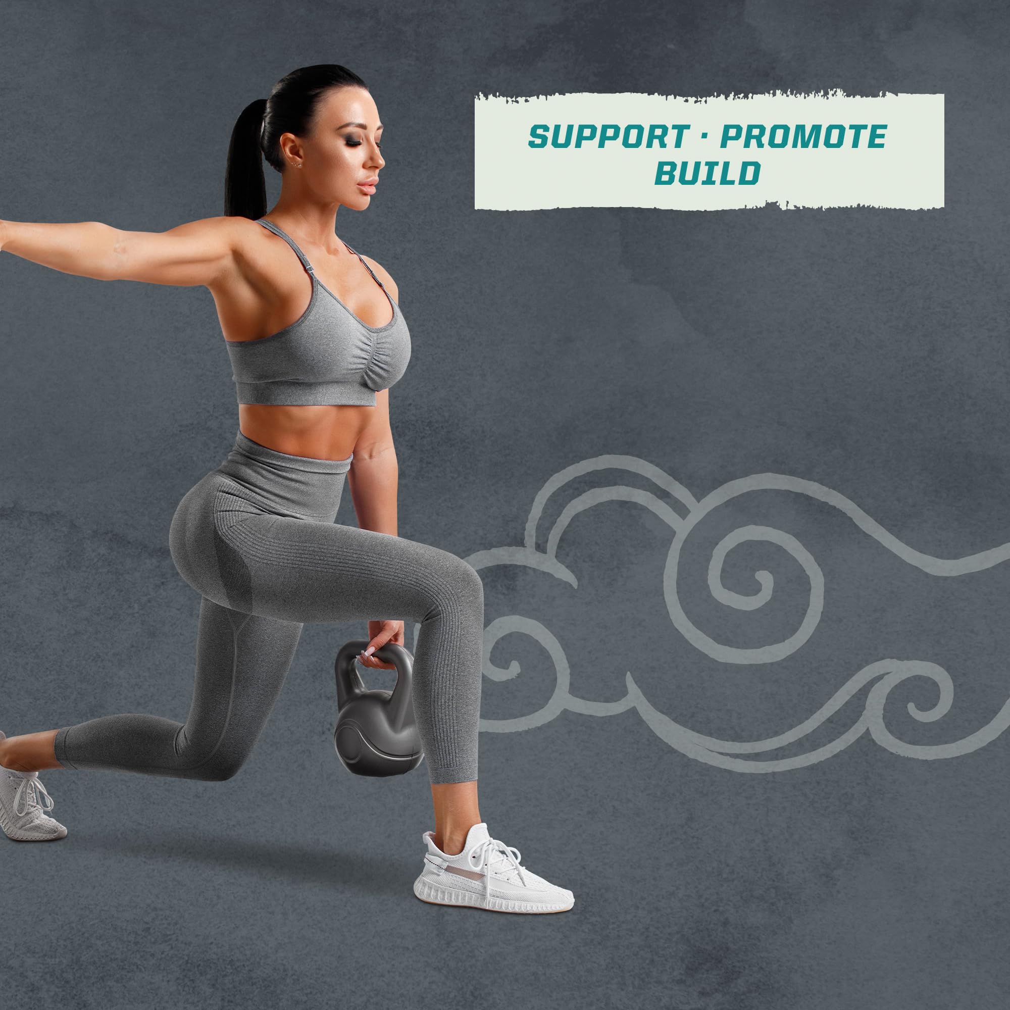 Sunwarrior Creatine Monohydrate powder cap shows convenient measurement and seal.