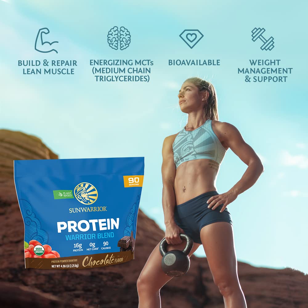 Sunwarrior gluten-free and dairy-free vegan protein powder