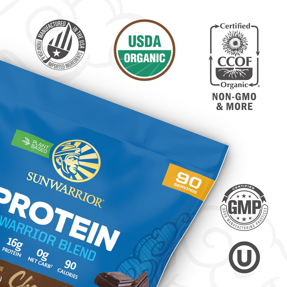 Sunwarrior hemp seed and pea protein blend in action