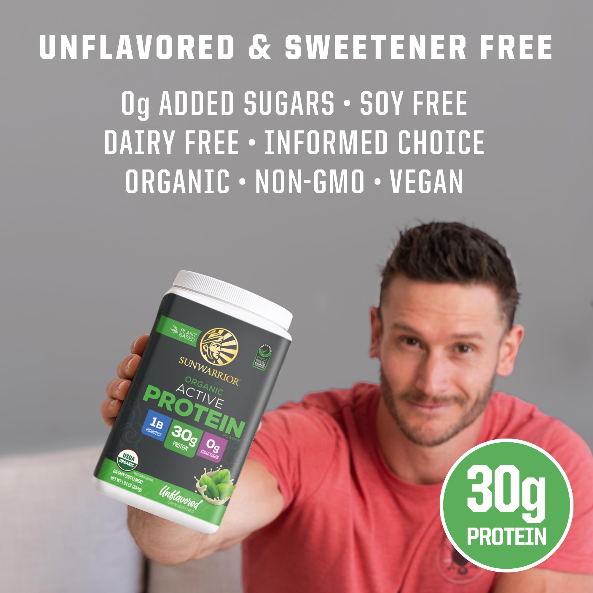 Sunwarrior probiotic digestive enzymes in a glass ready to mix