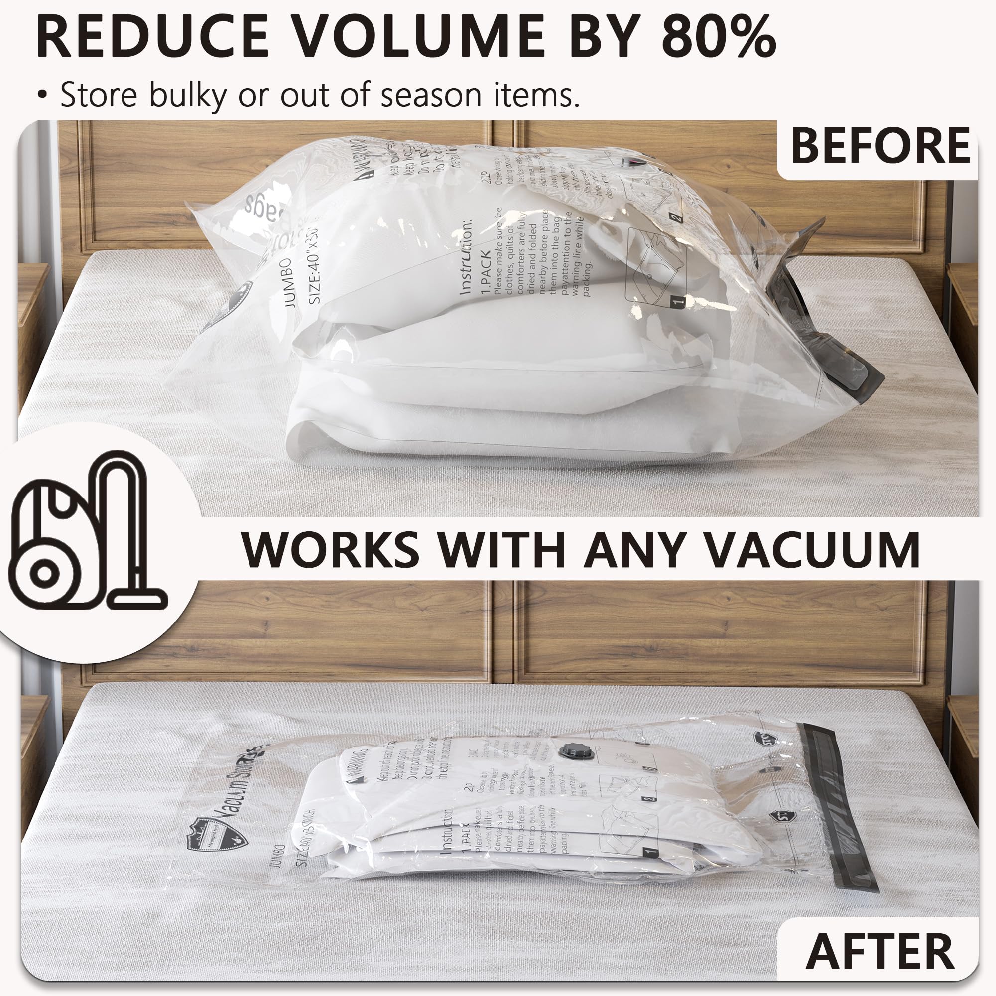 SUOCO compression bags in travel use for bulk clothing reduction