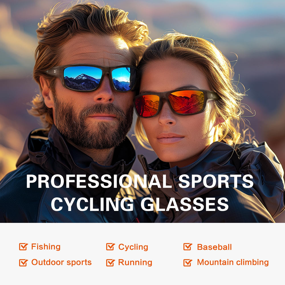 Suoso sunglasses lens glare-blocking close-up demonstrates crisp, true color visibility.