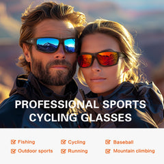 Suoso sunglasses lens glare-blocking close-up demonstrates crisp, true color visibility.